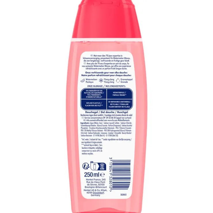 FA Watermelon Waves Douchegel 250 ML