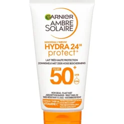 Garnier Ambre Solaire Hydra 24H Protect Lotion Zonnebrandcrème SPF 50 50ml Reisformaat Waterresistent