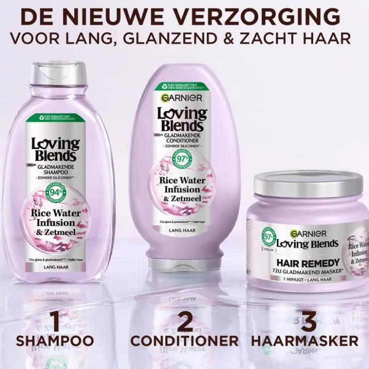 Garnier Loving Blends Rice Water Infusion & Zetmeel Shampoo 300 ML