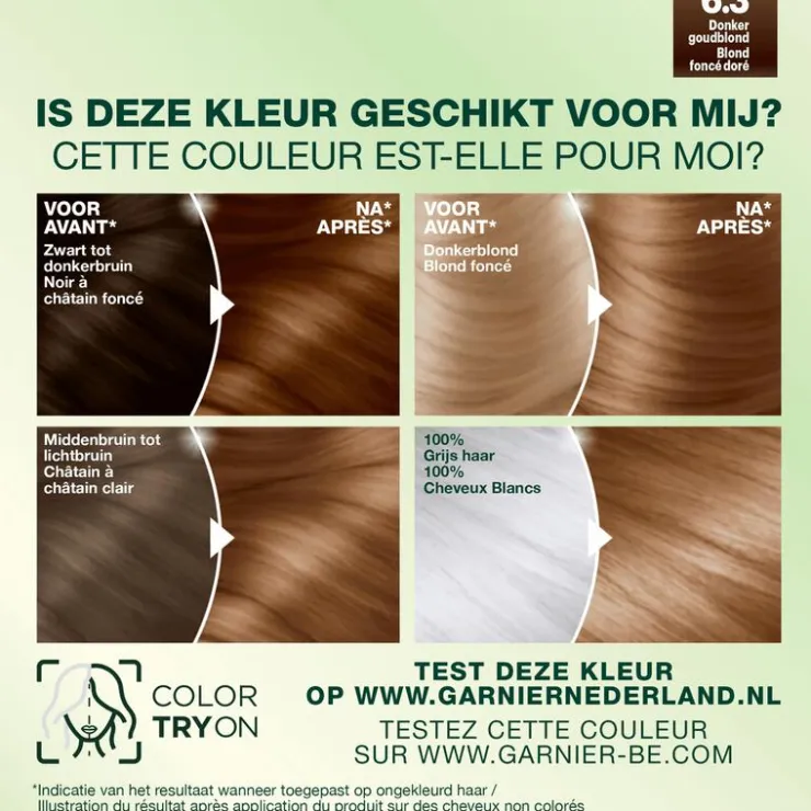Nutrisse Garnier Crème 6.3 Donker Goudblond Haarverf