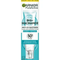Garnier PureActive BHA + Niacinamide Daily fluid met SPF 50 40ML