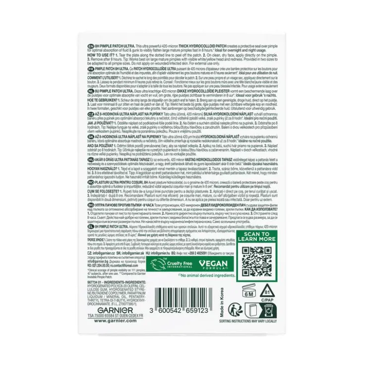 Garnier PureActive Pimple Patch Ultra 22 stuks
