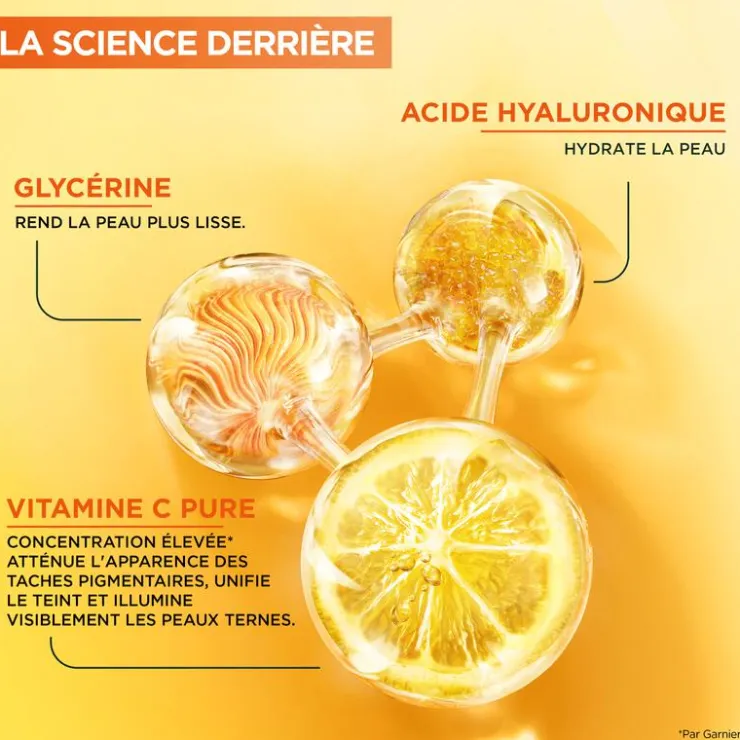 Garnier Skinactive 10% Pure Vit C Anti-Pigment Nachtserum + Hyaluron 30 ML