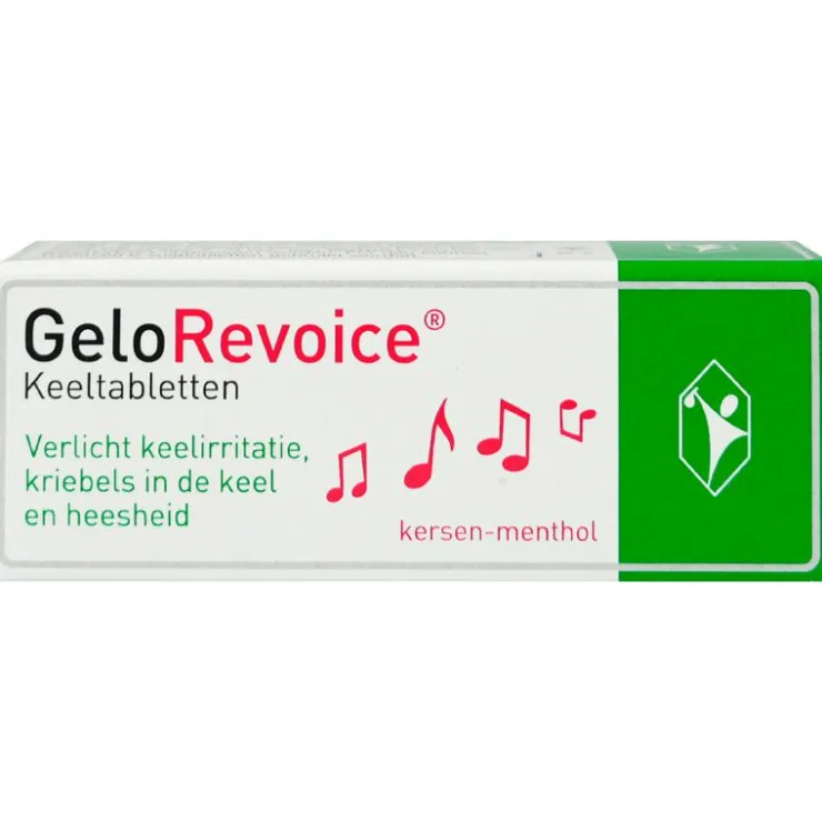 Gelorevoice Keeltabletten kersen-menthol 10 stuks
