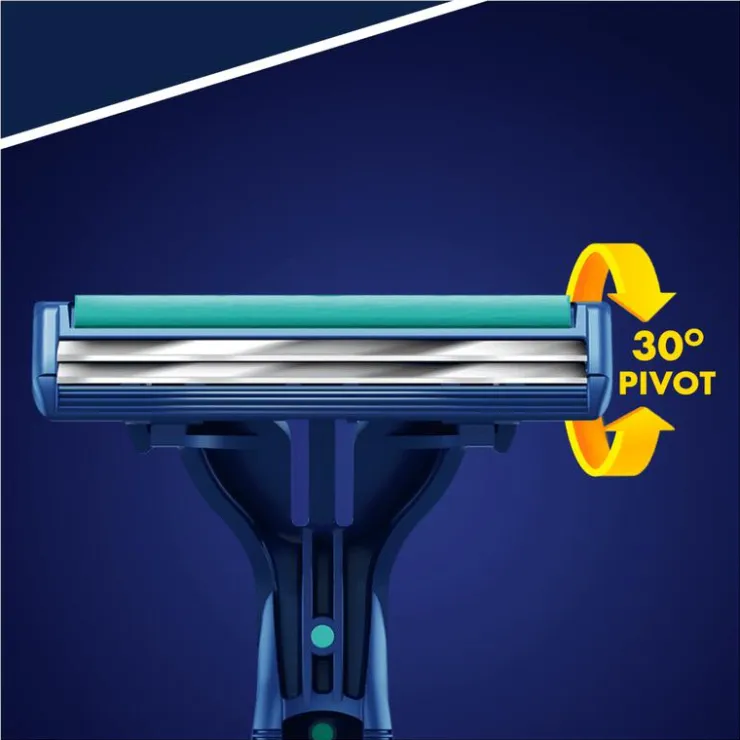 Heren Gillette Blue2 Slalom Wegwerpmesjes 10 Stuks