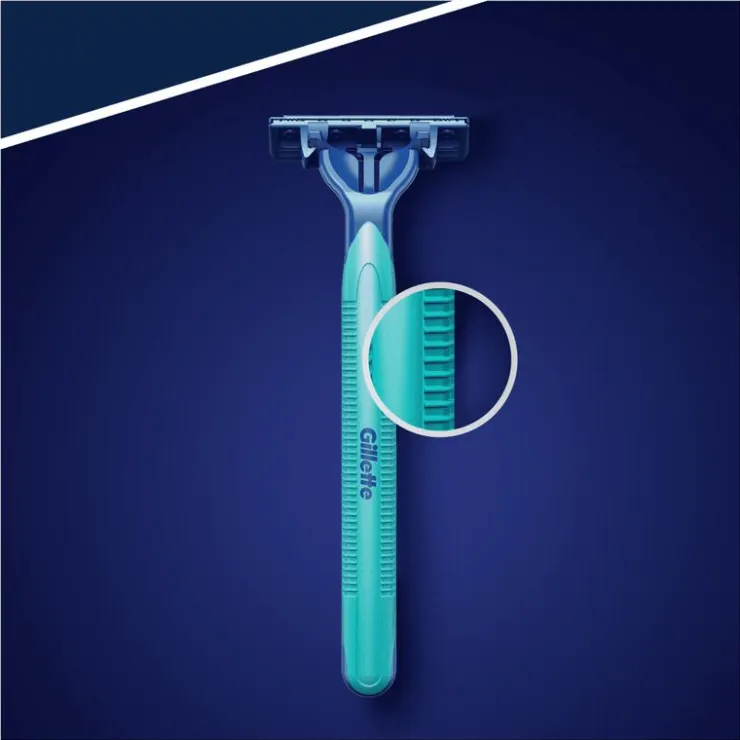 Heren Gillette Blue2 Slalom Wegwerpmesjes 10 Stuks