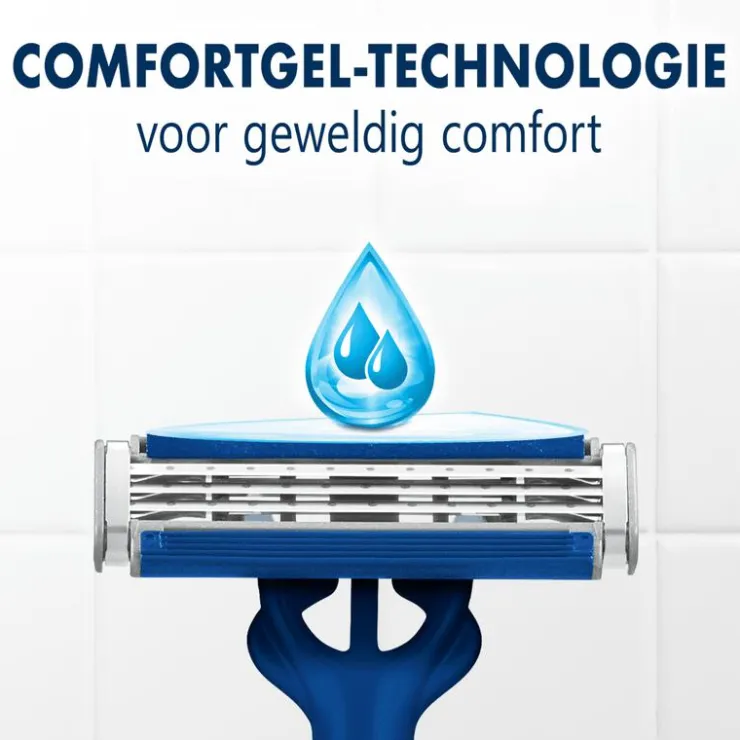 Heren Gillette Blue3 Smooth Wegwerpmesjes 6 stuks