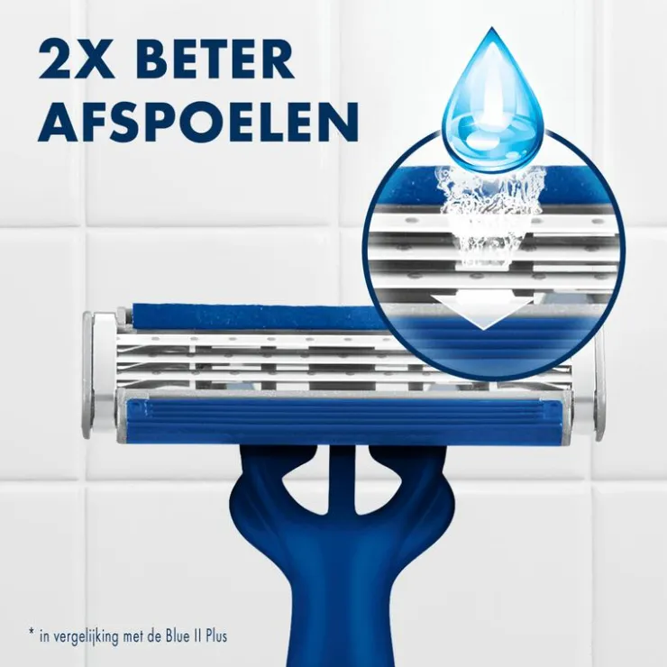 Heren Gillette Blue3 Smooth Wegwerpmesjes 6 stuks