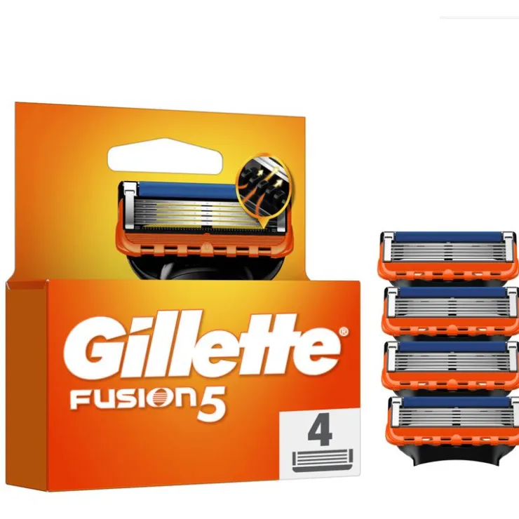 Heren Gillette Fusion5 Navulmesjes 4 Stuks