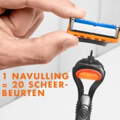 Heren Gillette Fusion5 Navulmesjes 4 Stuks