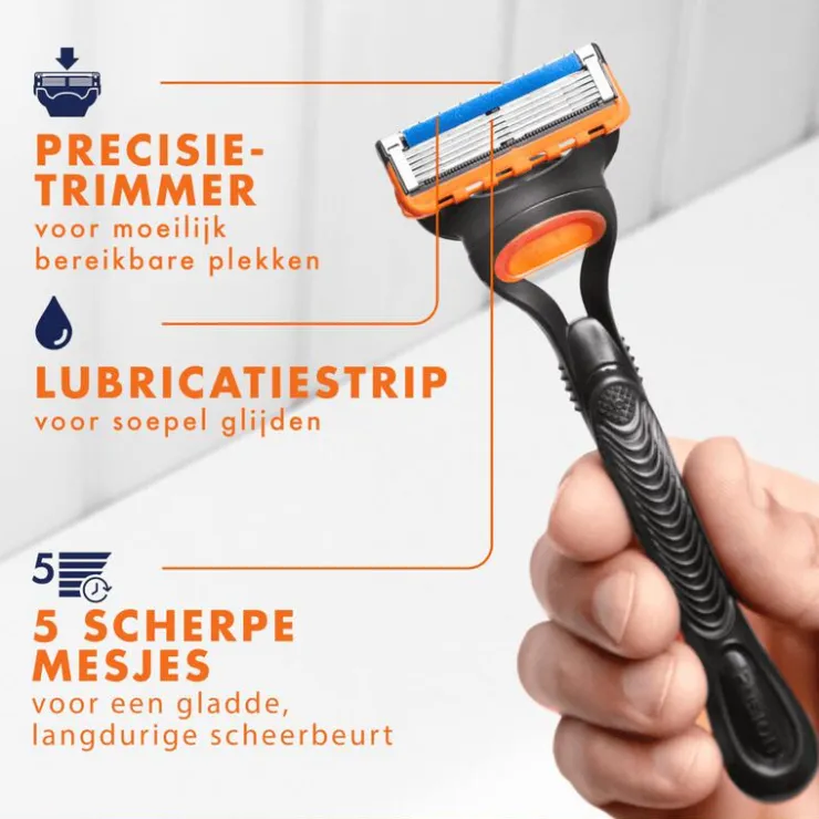 Heren Gillette Fusion5 Navulmesjes 16 Stuks