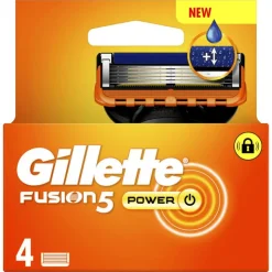 Heren Gillette Fusion5 Power Navulmesjes 4 Stuks