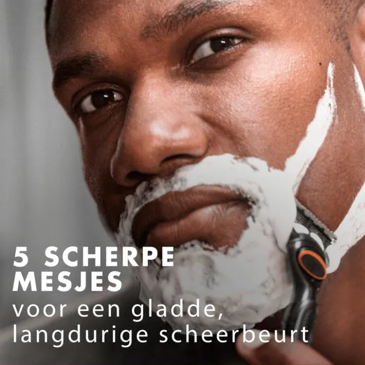 Heren Gillette Fusion5 Power Navulmesjes 4 Stuks