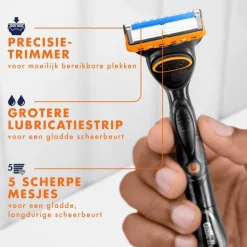 Heren Gillette Fusion5 Power Navulmesjes 8 Stuks