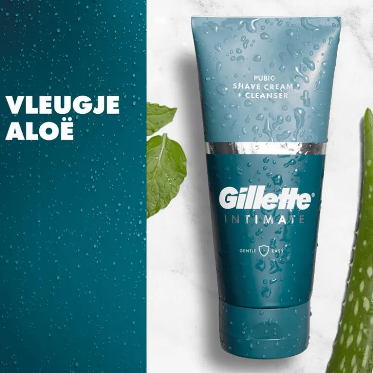 Heren Gillette Intimate 2-In-1 Scheercrème & Reiniger Voor Intieme Zone 177 ML