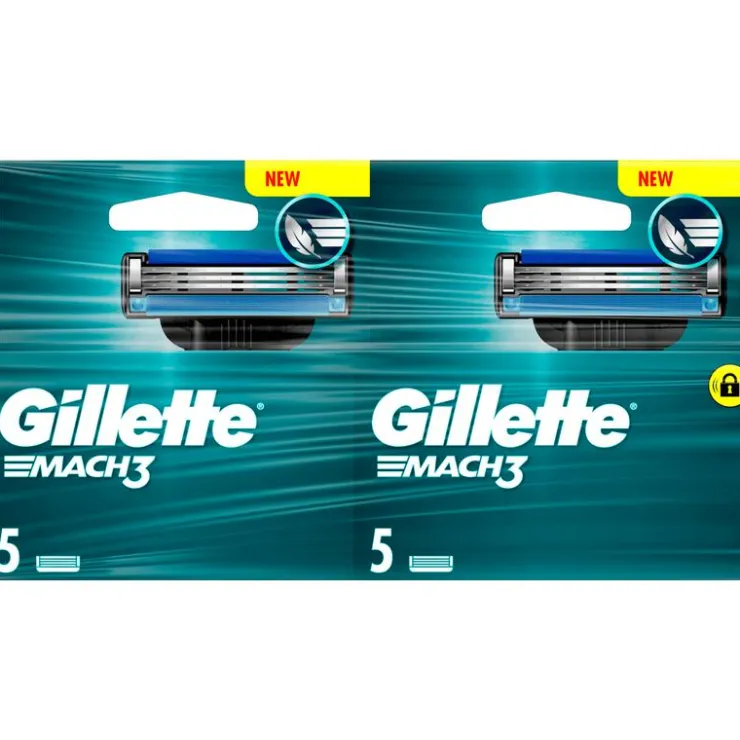 Heren Gillette Mach3 Navulmesjes Duopak 10 Stuks