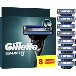 Heren Gillette Mach3 Navulmesjes 8 Stuks