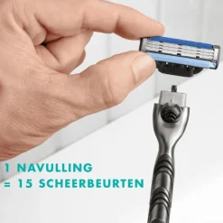 Heren Gillette Mach3 Navulmesjes 5 Stuks