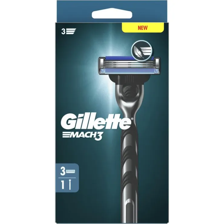 Heren Gillette Mach3 Scheersysteem Met 3 Navulmesjes