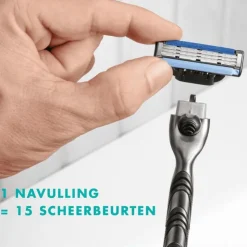 Heren Gillette Mach3 Scheersysteem Met 3 Navulmesjes