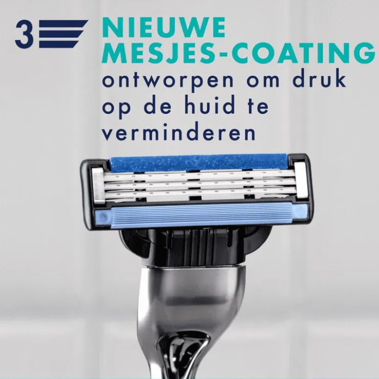 Heren Gillette Mach3 Scheersysteem Met 3 Navulmesjes