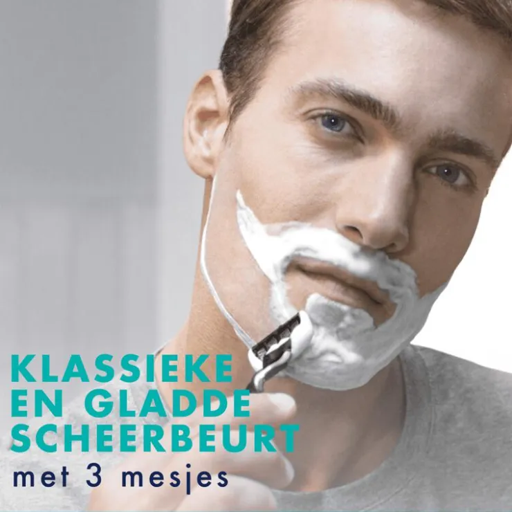 Heren Gillette Mach3 Scheersysteem Met 3 Navulmesjes
