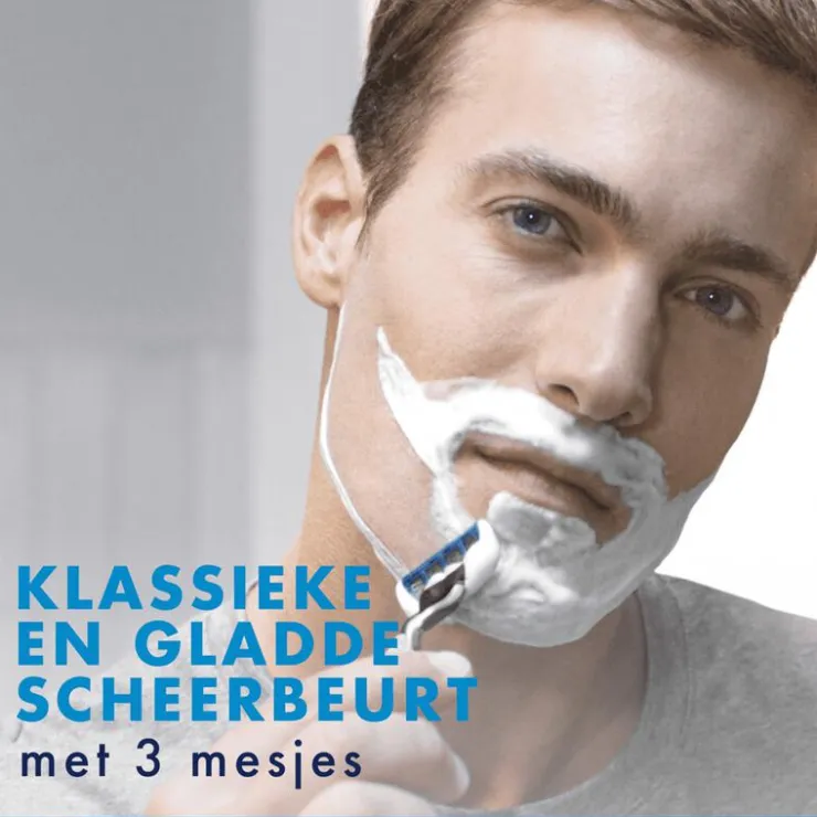 Heren Gillette Mach3 Turbo Navulmesjes 5 Stuks