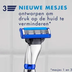 Heren Gillette Mach3 Turbo Navulmesjes 5 Stuks
