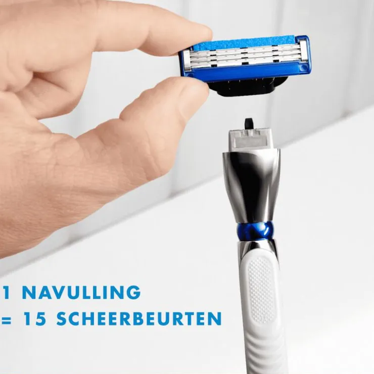 Heren Gillette Mach3 Turbo Scheersysteem Met 2 Navulmesjes