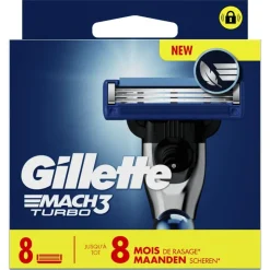 Heren Gillette Mach3 Turbo Scheermesjes 8 stuks