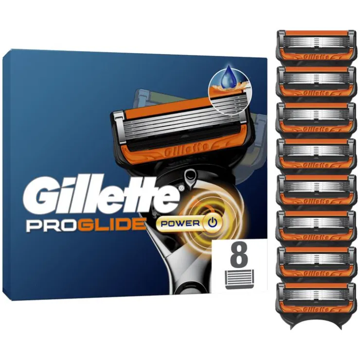 Heren Gillette ProGlide Power Navulmesjes 8 Stuks