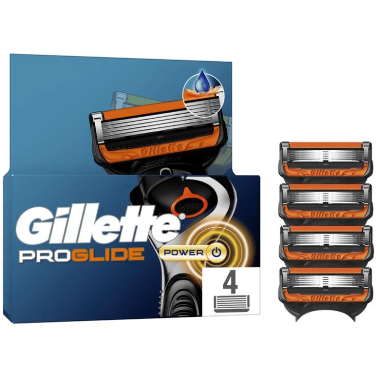 Heren Gillette ProGlide Power Navulmesjes 4 stuks
