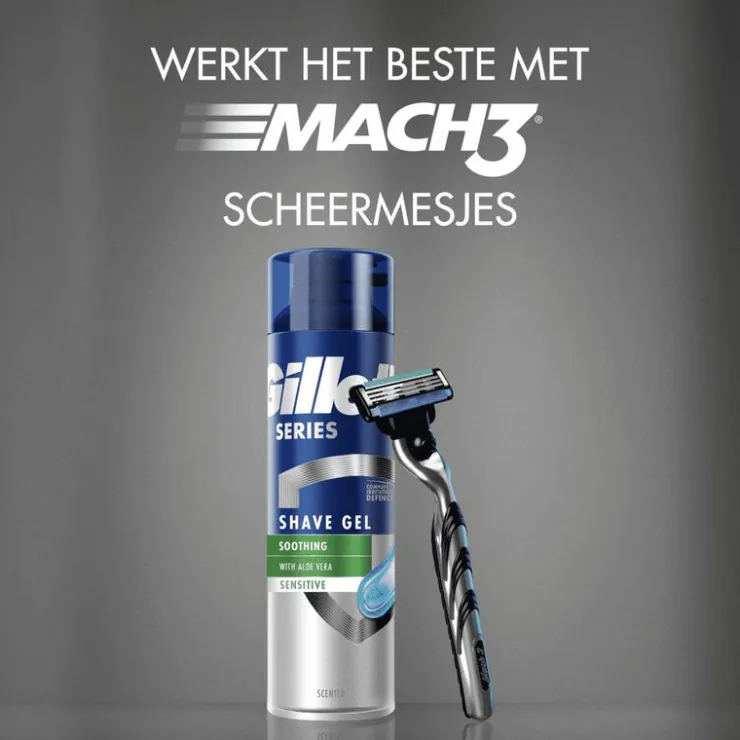 Heren Gillette Series Verzachtende Scheergel 200 ML