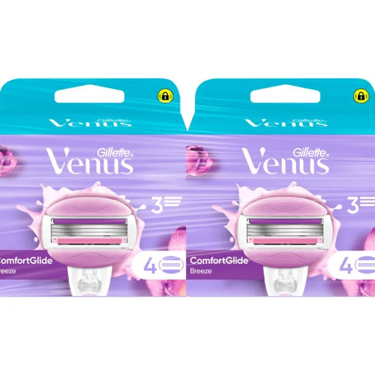 Heren Gillette Venus ComfortGlide Breeze Navulmesjes Duopak 8 Stuks