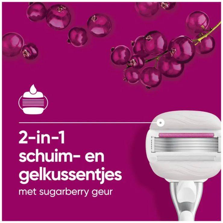 Heren Gillette Venus ComfortGlide Sugarberry Navulmesjes 3 Stuks