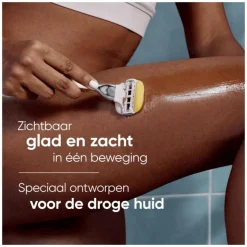 Heren Gillette Venus Comfortglide Coconut Luipaard Scheersysteem 5 Blades plus 1 Mesje