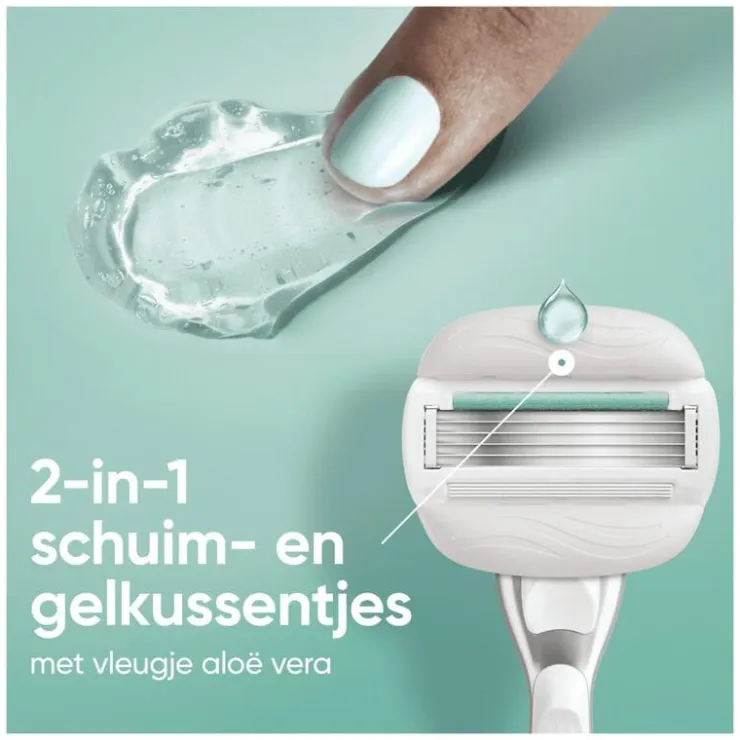 Heren Gillette Venus Pro ComfortGlide Sensitive Scheersysteem 5 Blades + 1 Navulmesjes