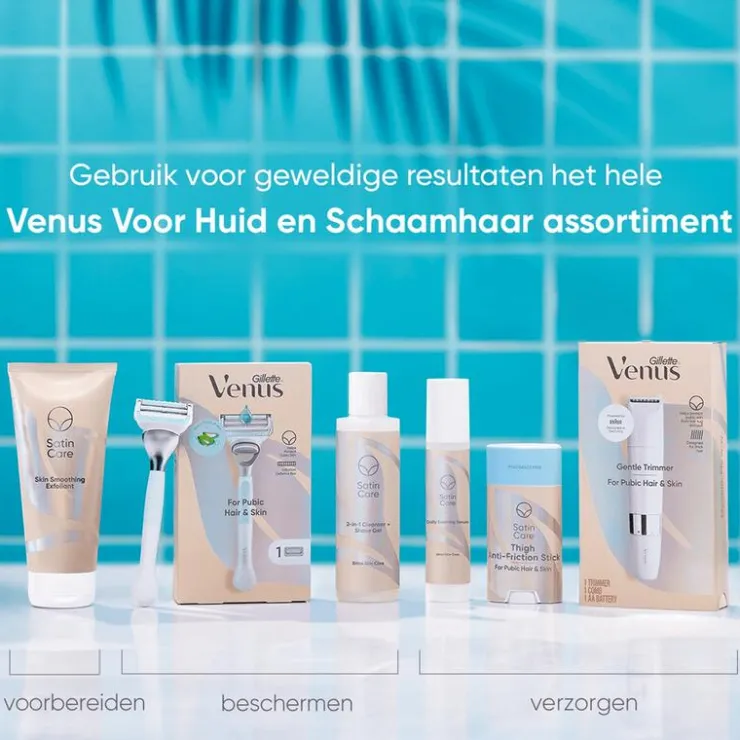 Heren Satin Care Gillette Venus Anti-Schuurstick Voor Huid en Schaamhaar