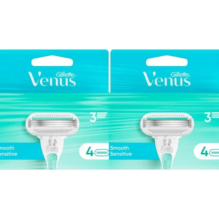 Heren Gillette Venus Smooth Navulmesjes Duopak 8 stuks