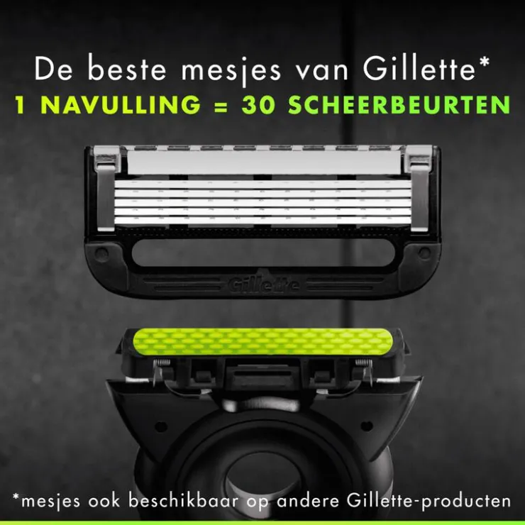 Heren Gillette Labs Navulmesjes 8 Stuks