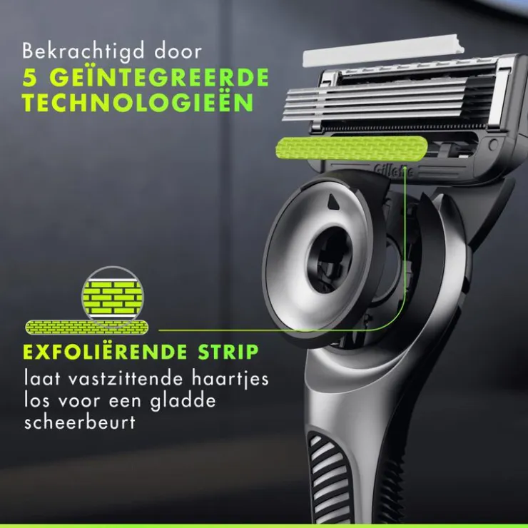 Heren Gillette Labs Scheersysteem 1 Handvat Met 1 Navulmesje En Muurhanger