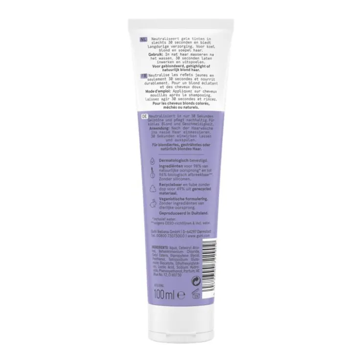 Guhl 30 SEC. Intensief Anti-Geel Masker 100 ML