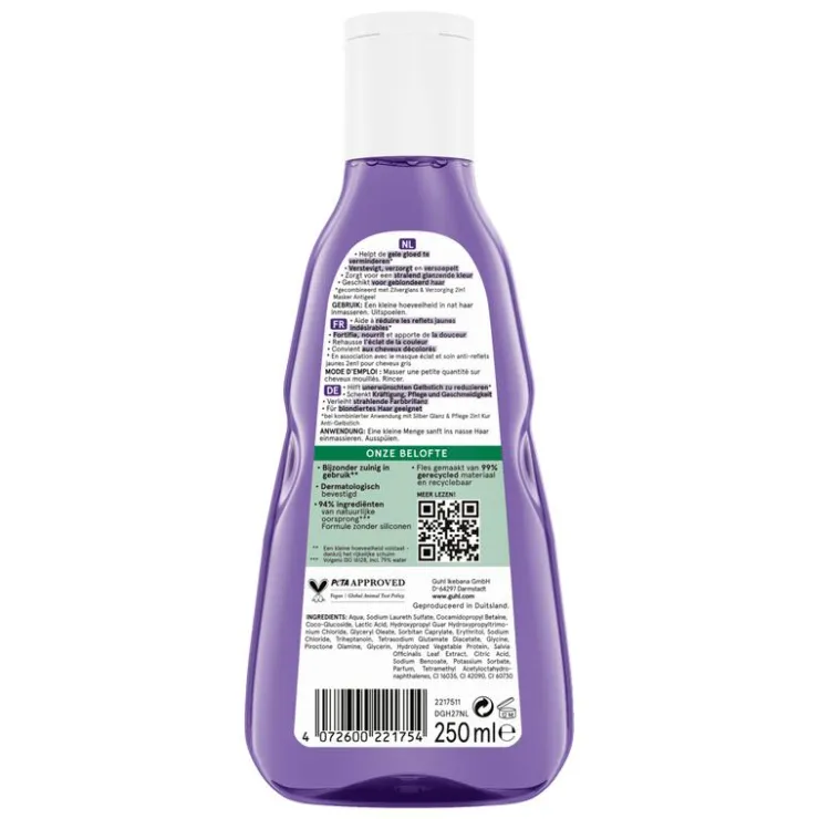 Guhl Zilverglans & Verzorging Shampoo 250 ML