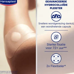 Hansaplast Second Skin Protectoin Waterproof en Transparante Pleister Strips 6 stuks