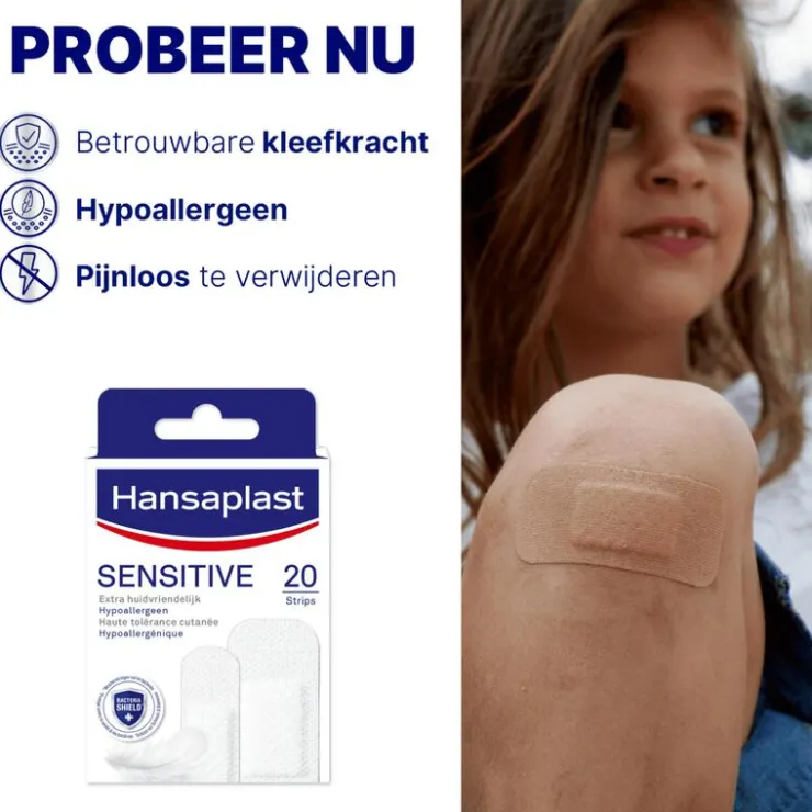 Hansaplast Sensitive Pleisters 20 stuks