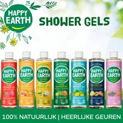 Happy Earth 100% Natuurlijke Bergamot Cedarwood Douchegel 300 ML