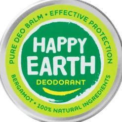 Happy Earth 100% Natuurlijke Bergamot Deodorant Balm 45 gram
