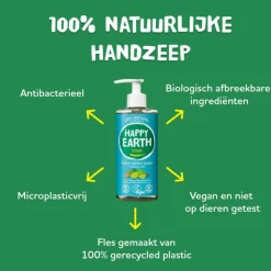Happy Earth 100% Natuurlijke Cedar Lime Handzeep 300 ML