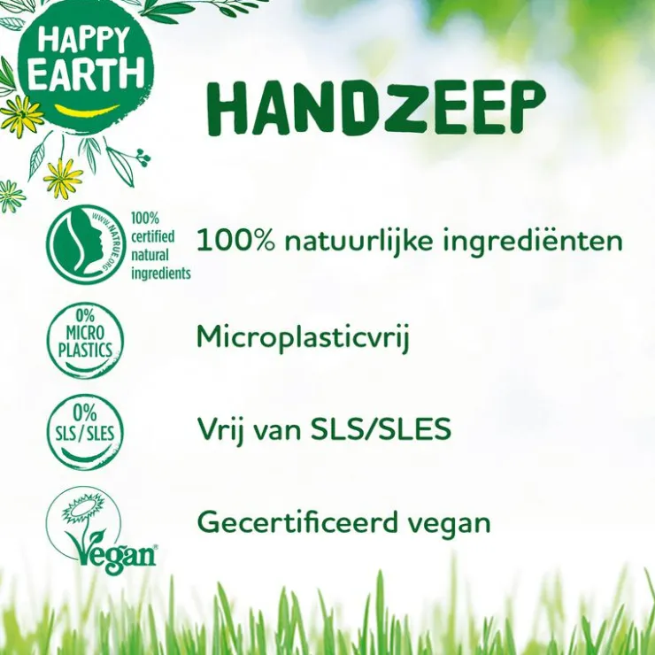 Happy Earth 100% Natuurlijke Cedar Lime Handzeep 300 ML