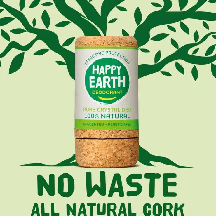 Happy Earth 100% Natuurlijke Unscented Crystal Deodorant 90 gram